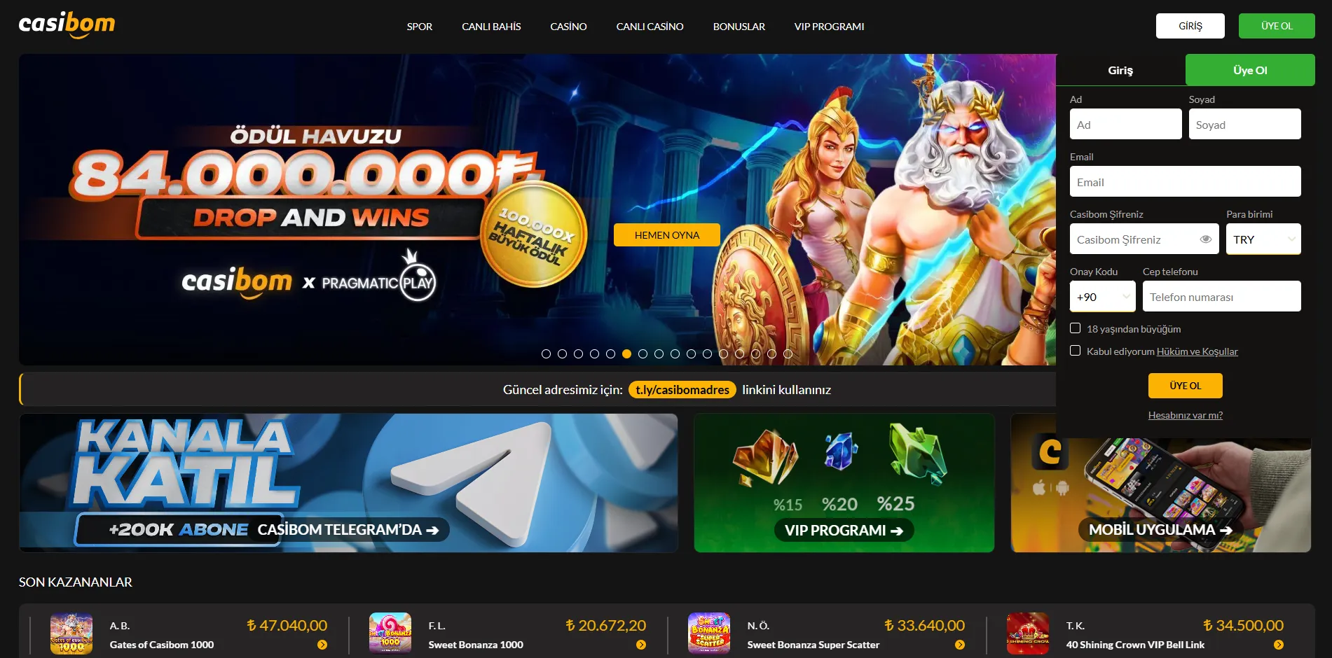 Casibom üyelik süreci ve hesaba giriş adımları